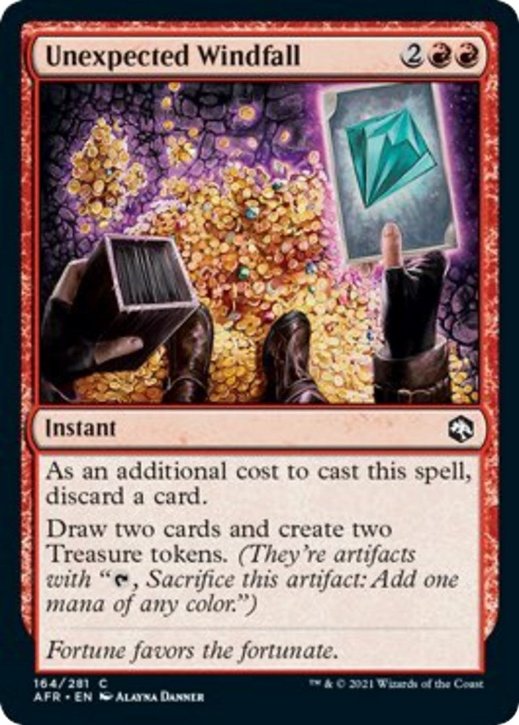 Image for Unexpected Windfall (164) - Magic: The Gathering