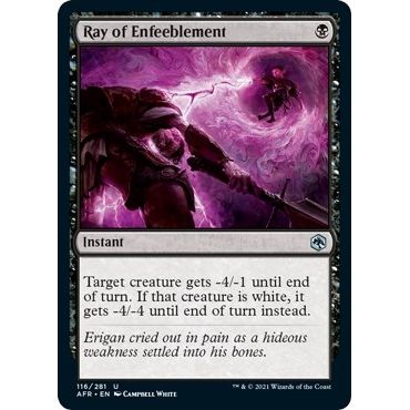 Image for Ray of Enfeeblement (116) (AFR) - Magic: The Gathering