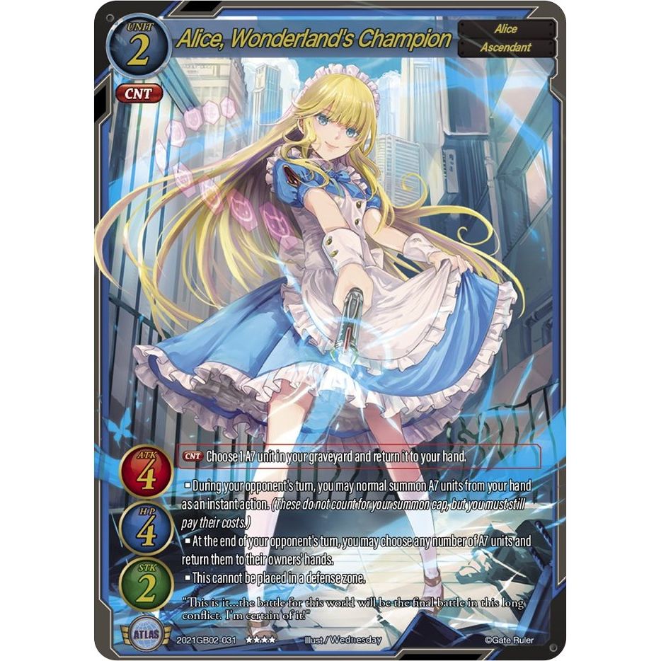Image for Alice, Wonderland's Champion (2021GB02-031) (GB02) - Gate Ruler
