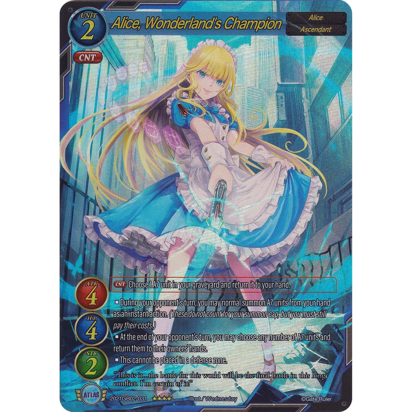Image for Alice, Wonderland's Champion (Full Art) (2021GB02-031) (GB02) - Gate Ruler