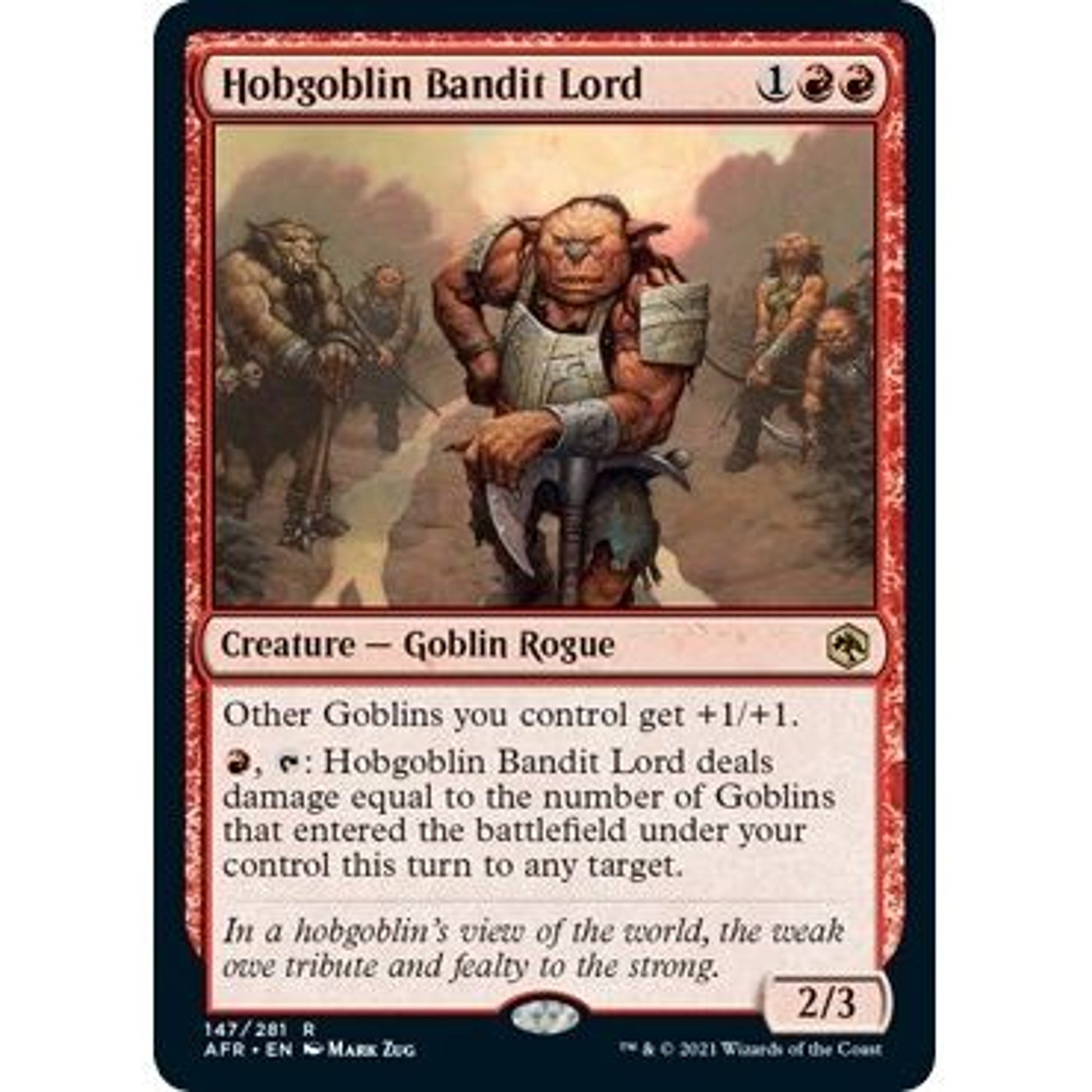 Image for Hobgoblin Bandit Lord (147) (AFR) - Magic: The Gathering