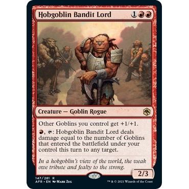 Image for Hobgoblin Bandit Lord (147) (AFR) - Magic: The Gathering