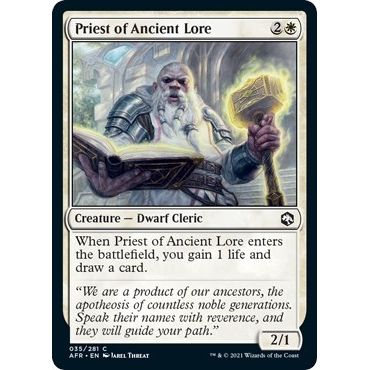 Image for Priest of Ancient Lore (35) (AFR) - Magic: The Gathering