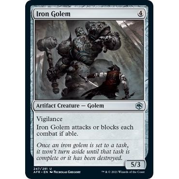 Image for Iron Golem (247) (AFR) - Magic: The Gathering