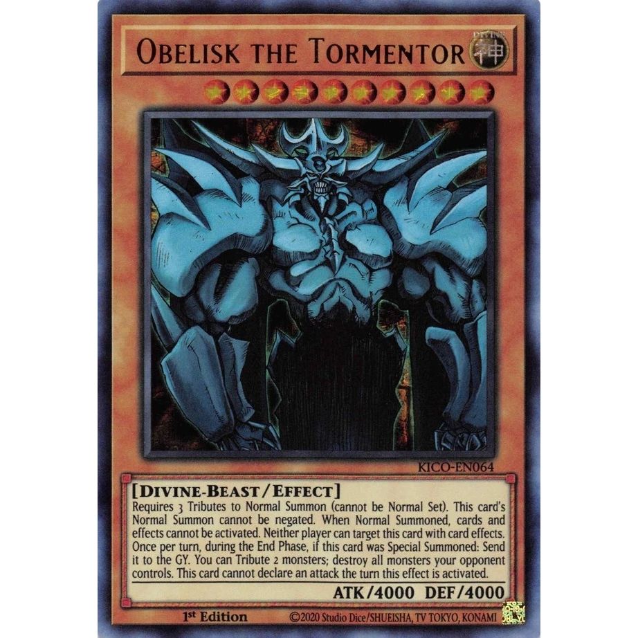 Image for Obelisk the Tormentor (Ultra Pharaoh's Rare) (KICO-EN064) (KICO) - YuGiOh