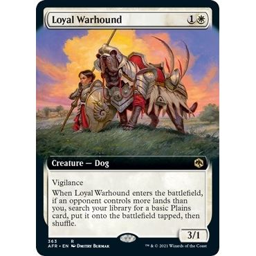 Image for Loyal Warhound (Extended Art) (363) (AFR) - Magic: The Gathering