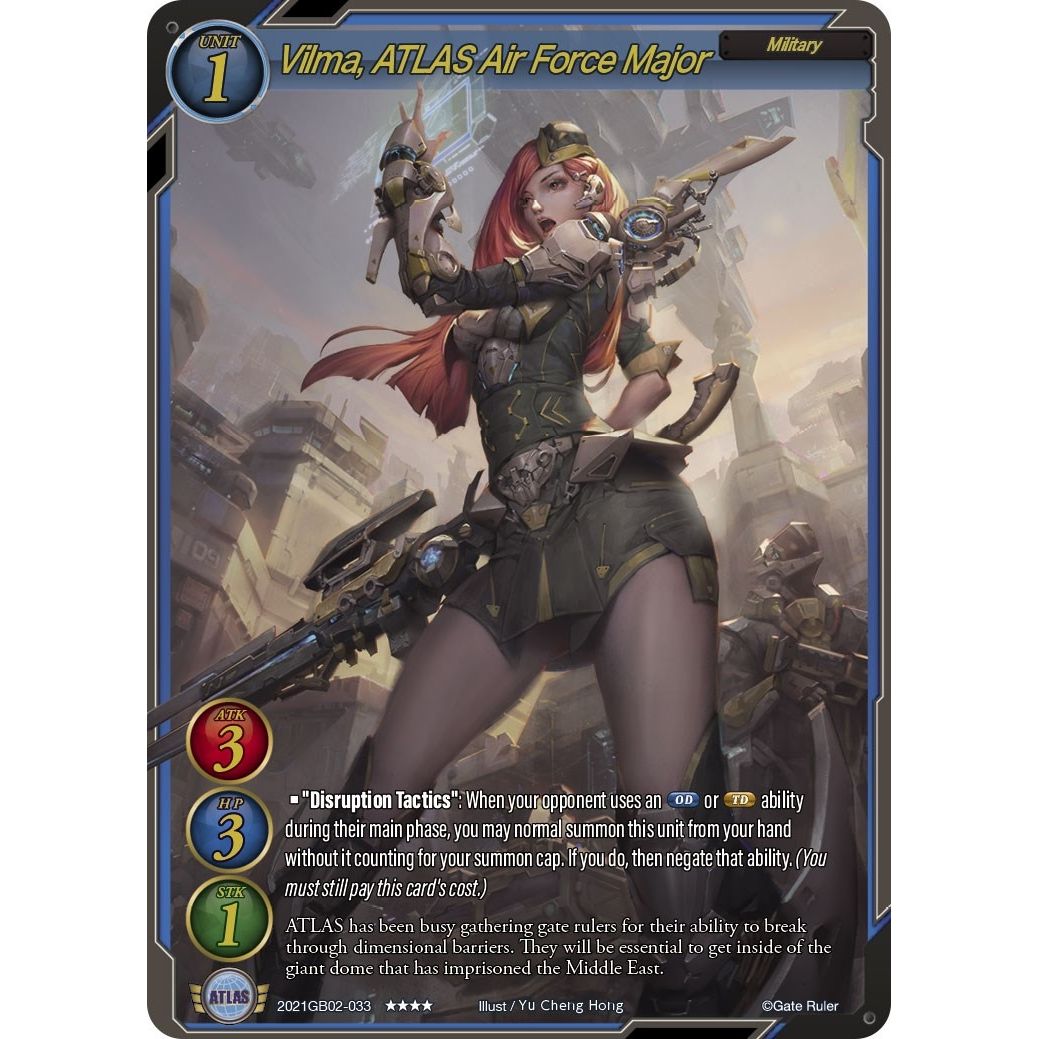 Image for Vilma, ATLAS Air Force Major (2021GB02-033) (GB02) - Gate Ruler