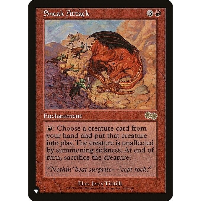 Image for Sneak Attack (218/350) (LIST) - Magic: The Gathering