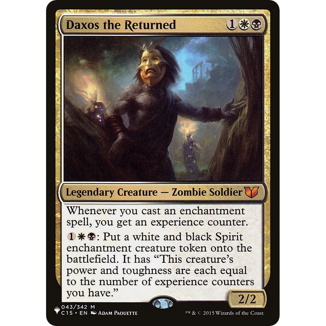 Image for Daxos the Returned (043/342) (LIST) - Magic: The Gathering