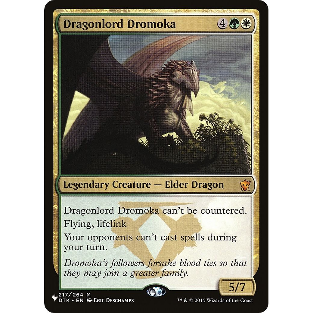 Image for Dragonlord Dromoka (217/264) (LIST) - Magic: The Gathering