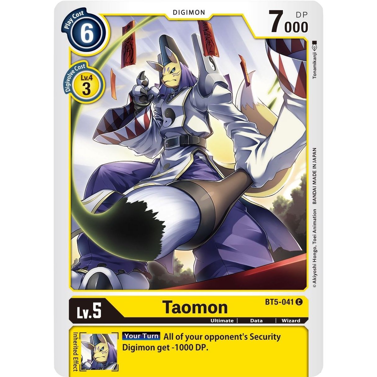 Image for Taomon (BT5-041 C) (BT05) - Digimon Card Game