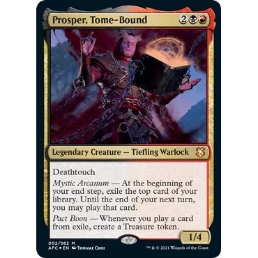 Image for Prosper, Tome-Bound (Display Commander) - Thick Stock (2) (AFC) - Magic: The Gathering