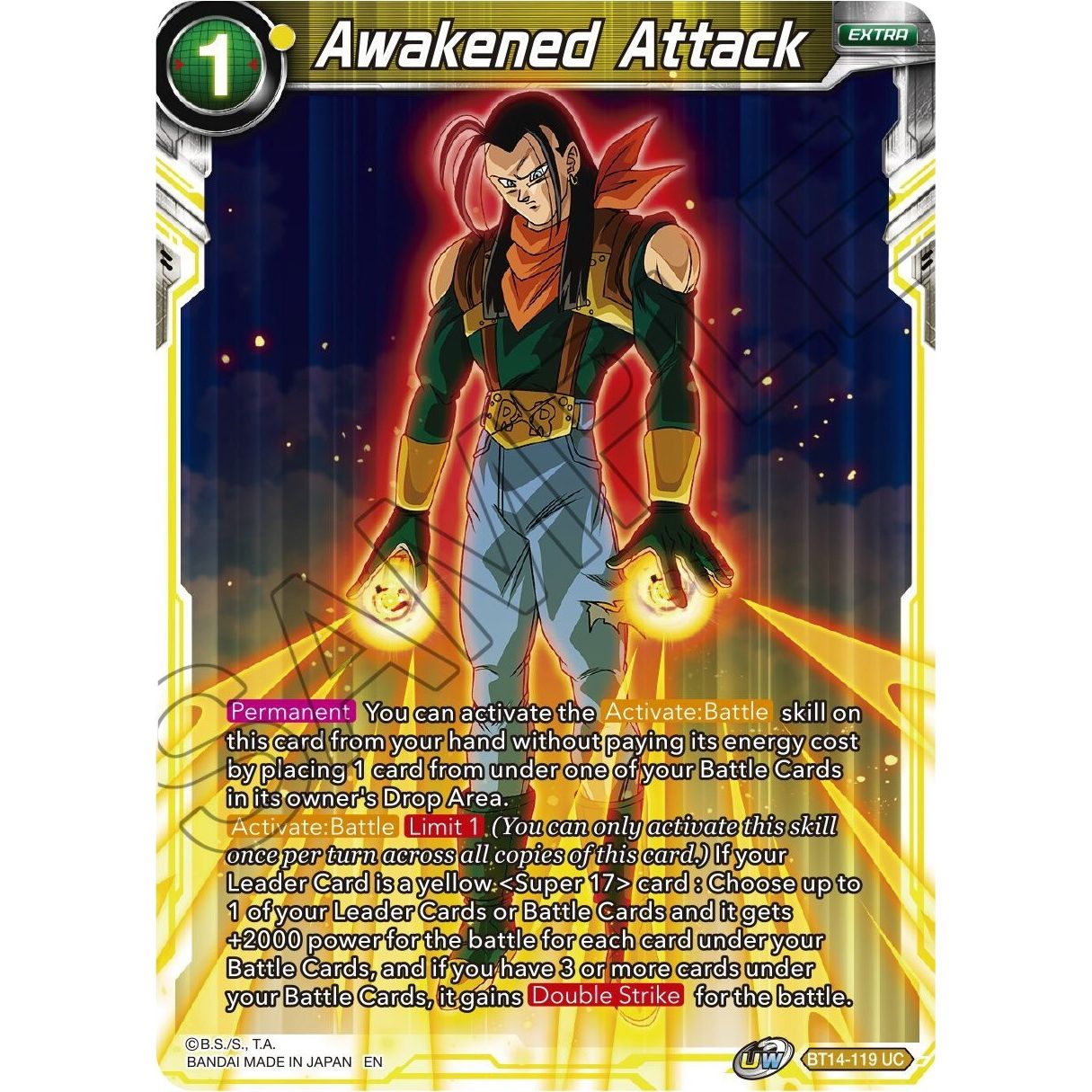 Image for Awakened Attack (BT14-119) (DBS-B14) - Dragon Ball Super: Masters