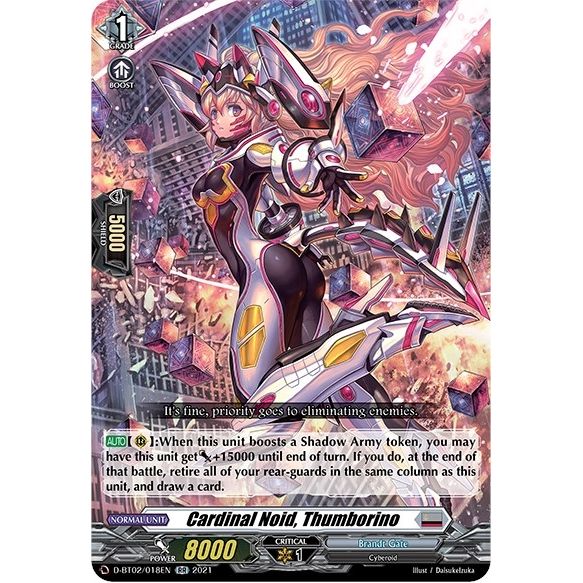 Image for Cardinal Noid, Thumborino (D-BT02/018EN) (D-BT02) - Cardfight Vanguard