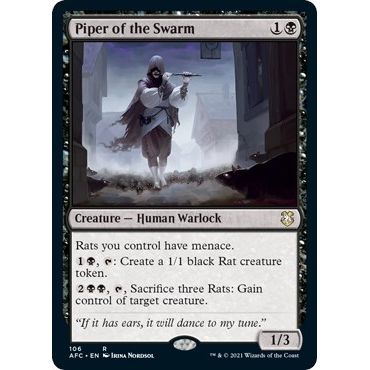 Image for Piper of the Swarm (106) (AFC) - Magic: The Gathering