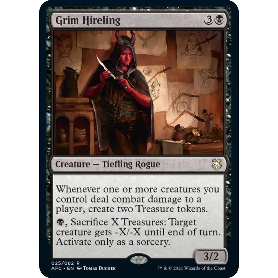 Image for Grim Hireling (25) (AFC) - Magic: The Gathering