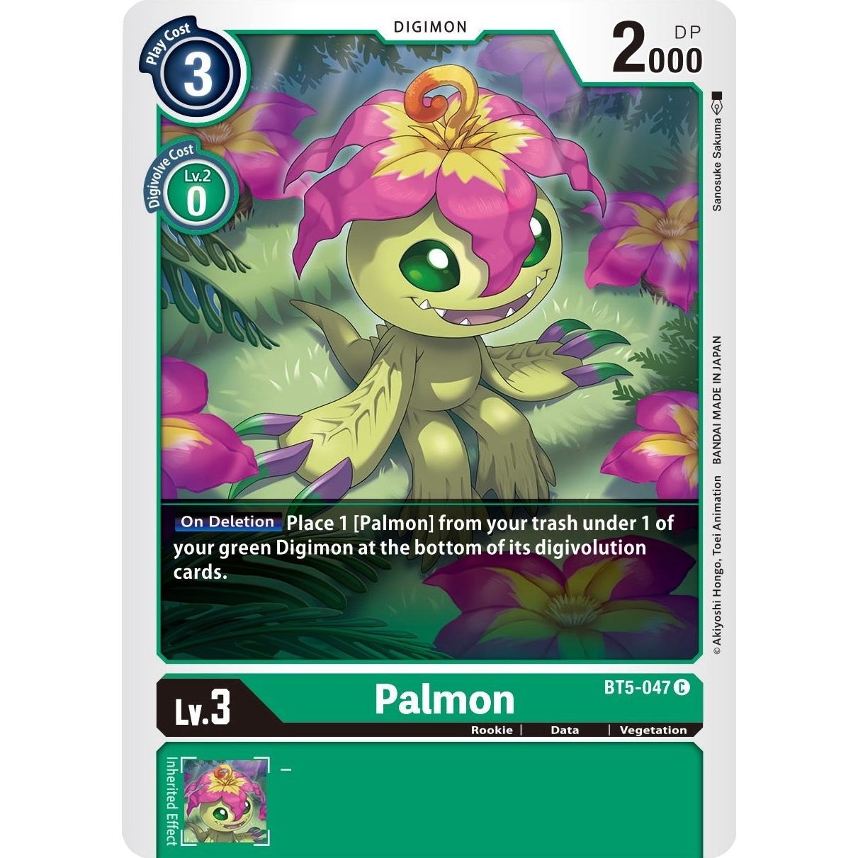 Image for Palmon (BT5-047 C) (BT05) - Digimon Card Game