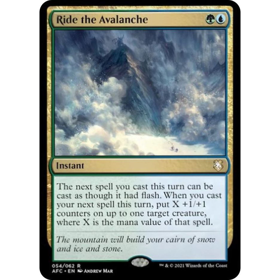 Image for Ride the Avalanche (54) (AFC) - Magic: The Gathering