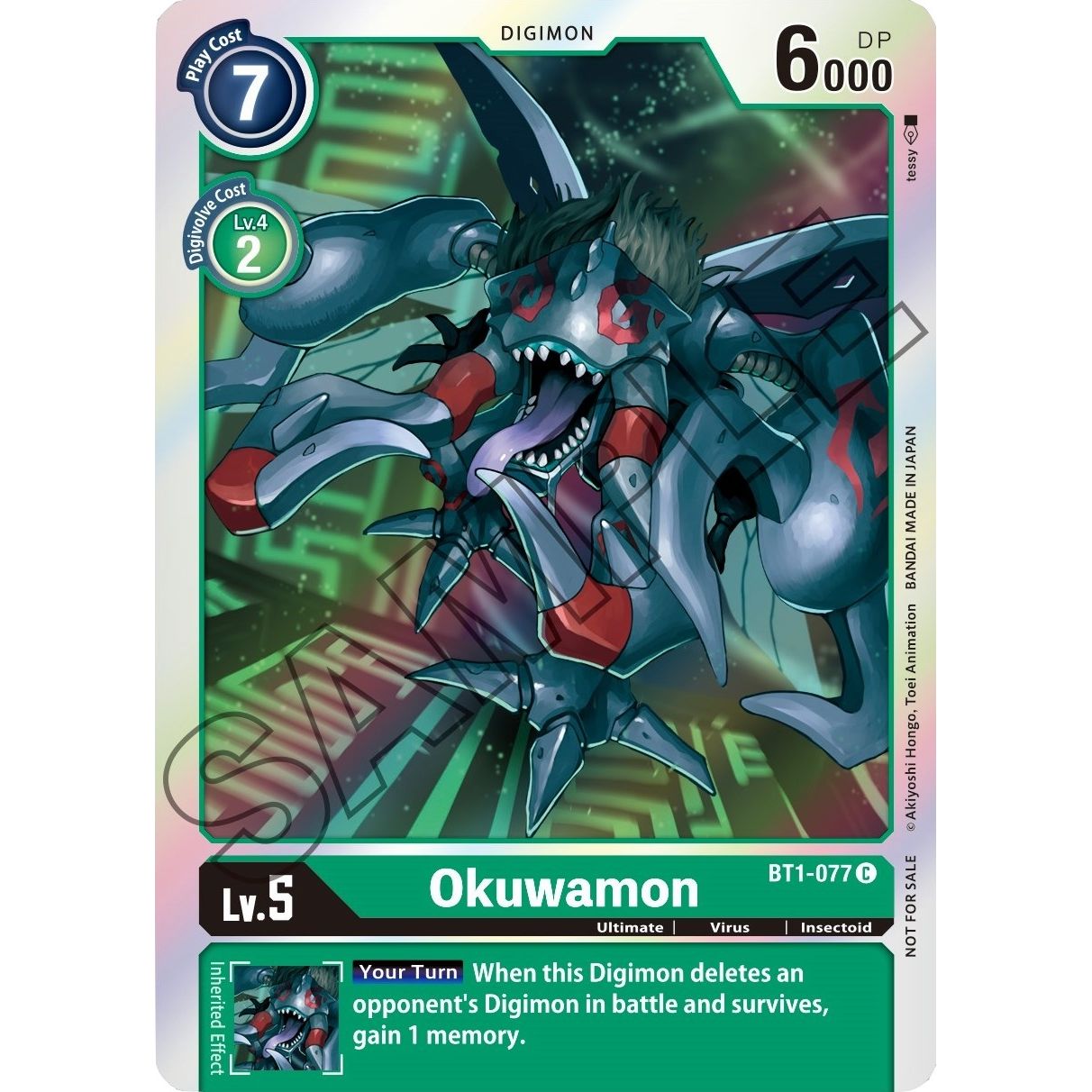 Image for Okuwamon - BT1-077 (Event Pack 1) (BT1-077 C) (BT01-03A) - Digimon Card Game