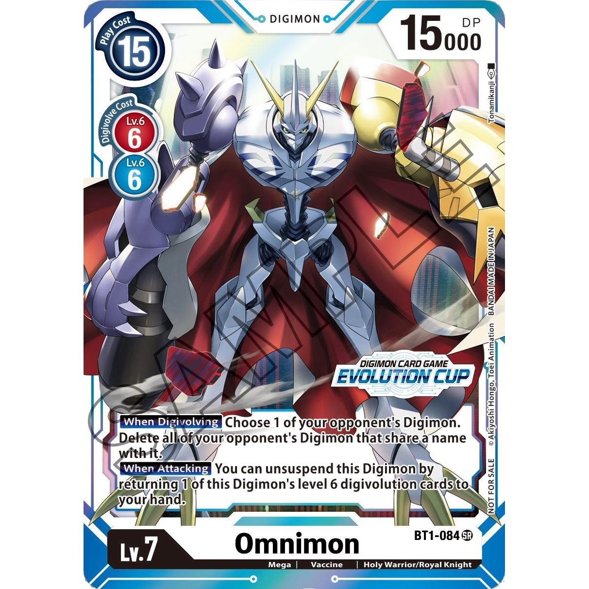 Image for Omnimon - BT1-084 (July Evolution Cup 2021 Stamped) (BT1-084 SR) (BT01-03A) - Digimon Card Game