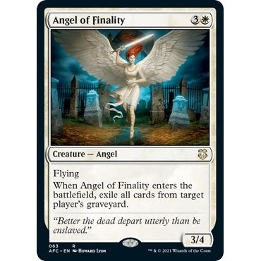 Image for Angel of Finality (63) (AFC) - Magic: The Gathering