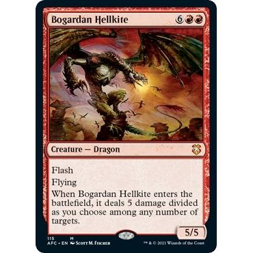 Image for Bogardan Hellkite (115) (AFC) - Magic: The Gathering
