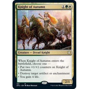 Image for Knight of Autumn (187) (AFC) - Magic: The Gathering