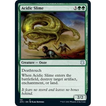 Image for Acidic Slime (151) (AFC) - Magic: The Gathering