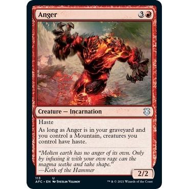 Image for Anger (113) (AFC) - Magic: The Gathering
