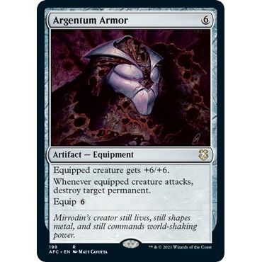 Image for Argentum Armor (198) (AFC) - Magic: The Gathering