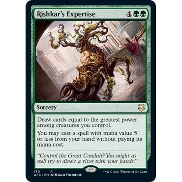 Image for Rishkar's Expertise (170) (AFC) - Magic: The Gathering