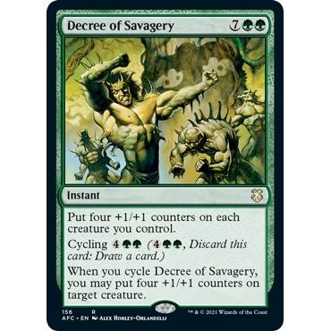 Image for Decree of Savagery (156) (AFC) - Magic: The Gathering