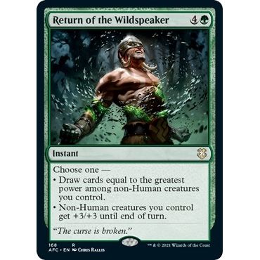 Image for Return of the Wildspeaker (168) (AFC) - Magic: The Gathering