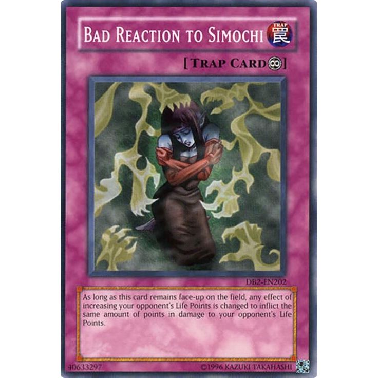 Image for Bad Reaction to Simochi (DB2-EN202) (DB2) - YuGiOh