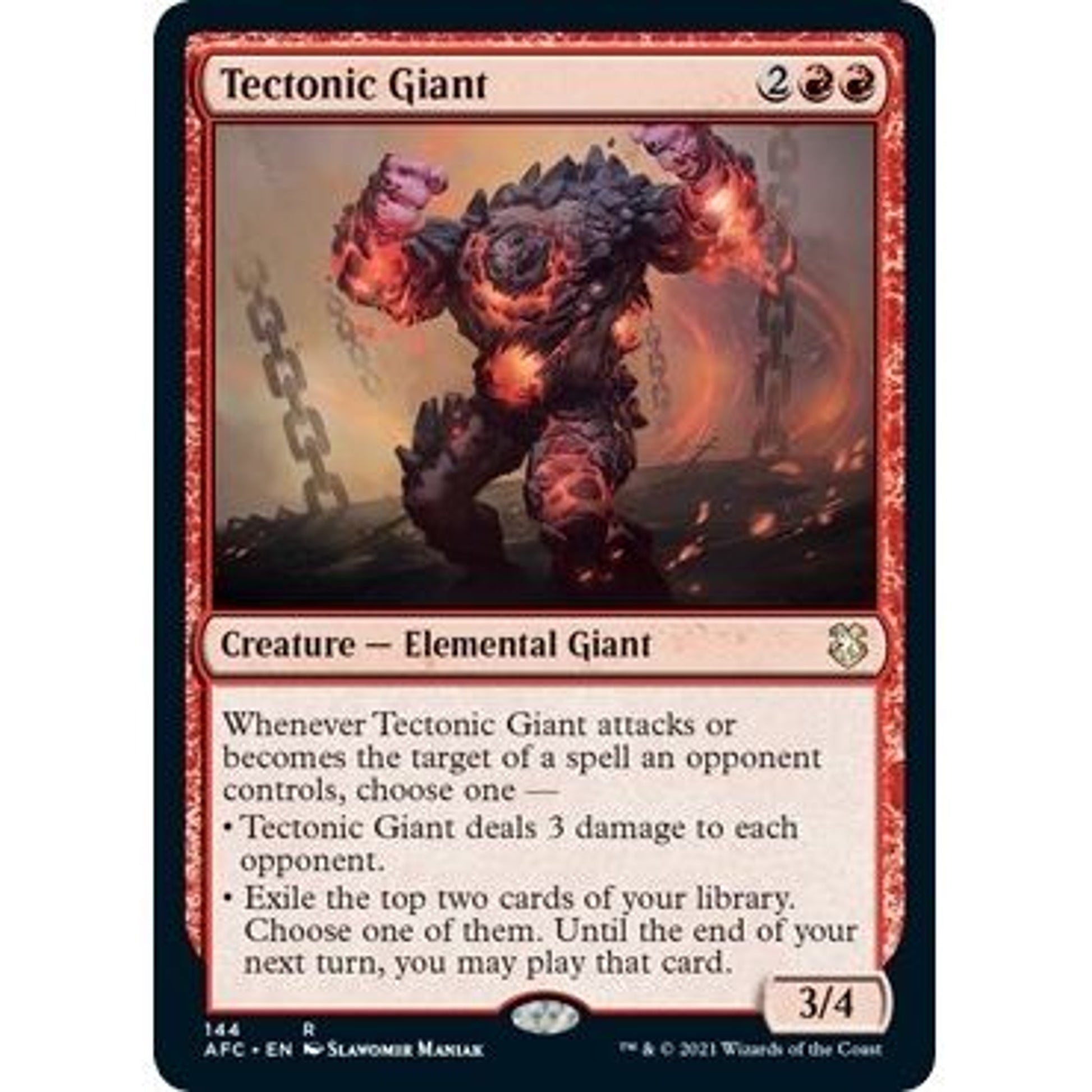 Image for Tectonic Giant (144) (AFC) - Magic: The Gathering