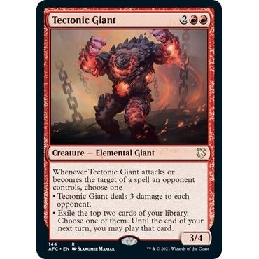 Image for Tectonic Giant (144) (AFC) - Magic: The Gathering