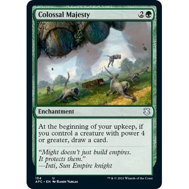 Image for Colossal Majesty (154) (AFC) - Magic: The Gathering