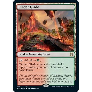 Image for Cinder Glade (229) (AFC) - Magic: The Gathering