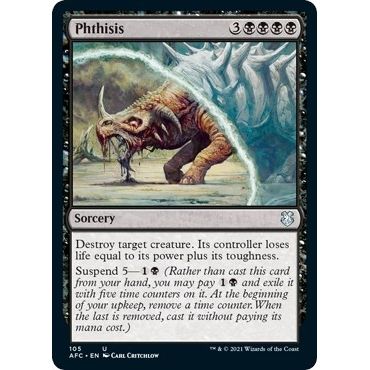 Image for Phthisis (105) (AFC) - Magic: The Gathering