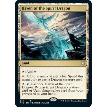 Image for Haven of the Spirit Dragon (245) (AFC) - Magic: The Gathering