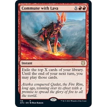 Image for Commune with Lava (118) (AFC) - Magic: The Gathering