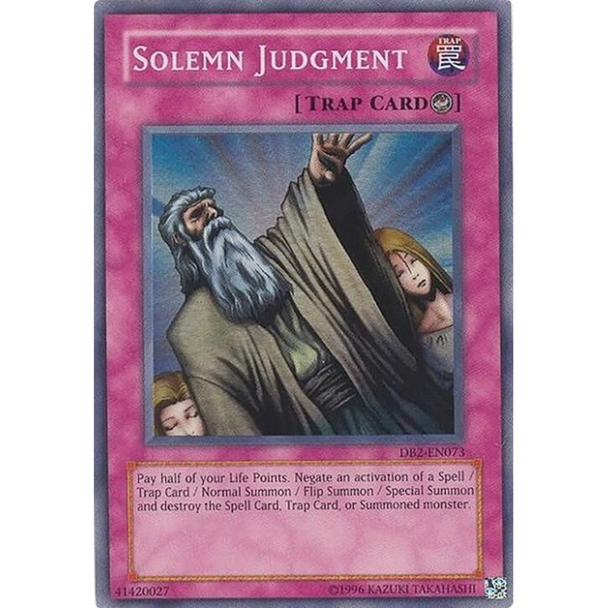 Image for Solemn Judgment (DB2-EN073) (DB2) - YuGiOh