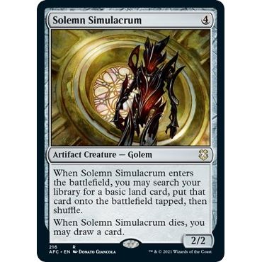Image for Solemn Simulacrum (216) (AFC) - Magic: The Gathering
