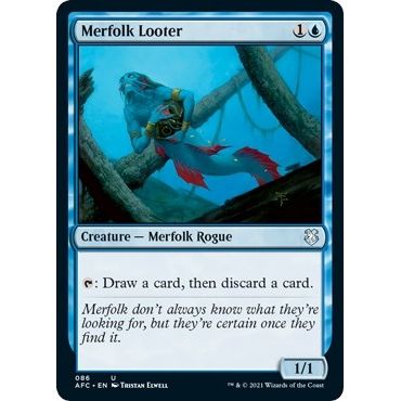 Image for Merfolk Looter (86) (AFC) - Magic: The Gathering