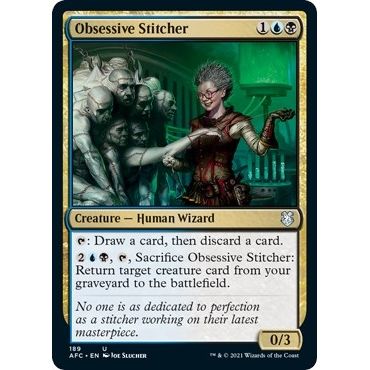 Image for Obsessive Stitcher (189) (AFC) - Magic: The Gathering
