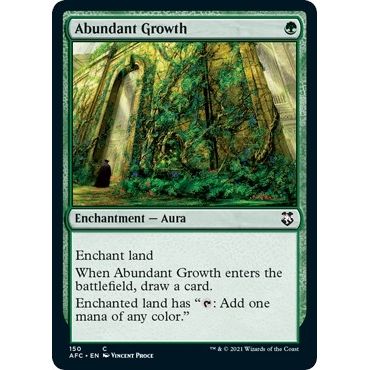 Image for Abundant Growth (150) (AFC) - Magic: The Gathering