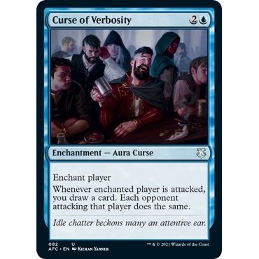 Image for Curse of Verbosity (82) (AFC) - Magic: The Gathering