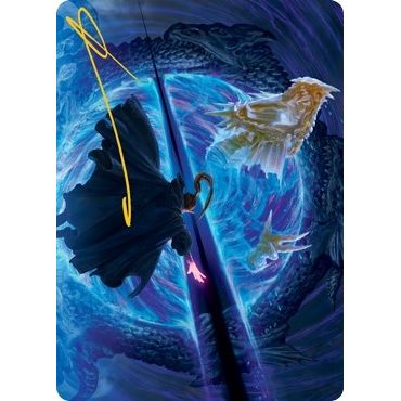 Image for Bar the Gate Art Card (Gold-Stamped Signature) (45) (ASAFR) - Magic: The Gathering