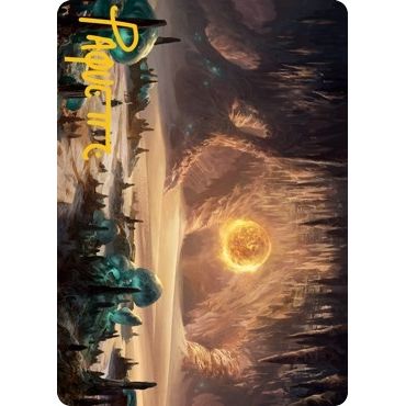 Image for Plains (265) Art Card (Gold-Stamped Signature) (63) (ASAFR) - Magic: The Gathering