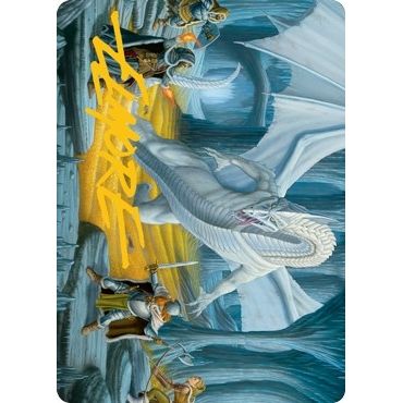 Image for Cave of the Frost Dragon Art Card (Gold-Stamped Signature) (46) (ASAFR) - Magic: The Gathering
